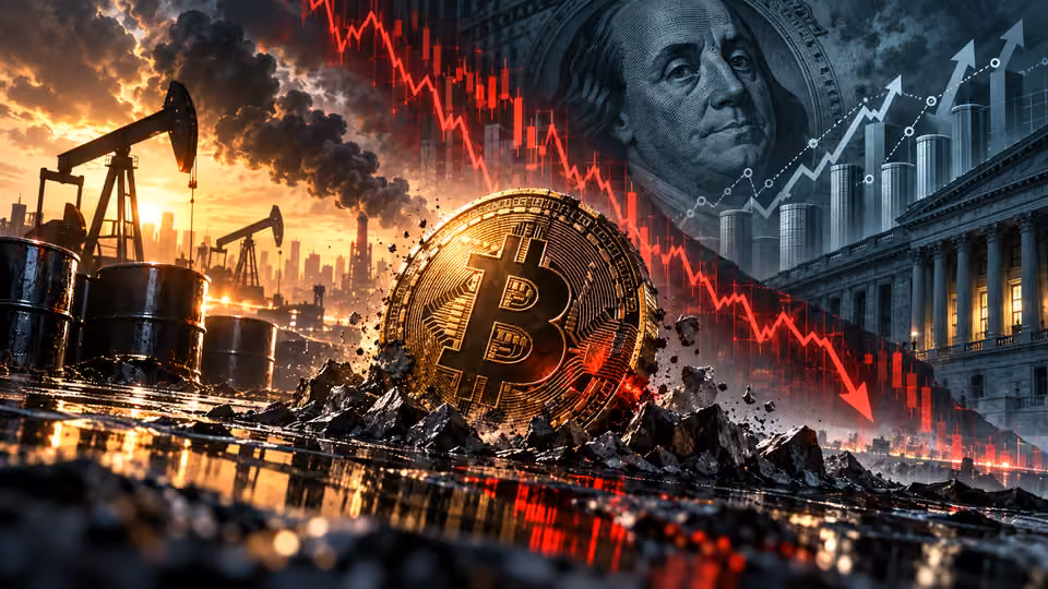 Conceptual editorial illustration related to Bitcoin ETF Inflows vs Exchange Balances: What Actually Moves BTC Price?; not a photograph of a real-time event.