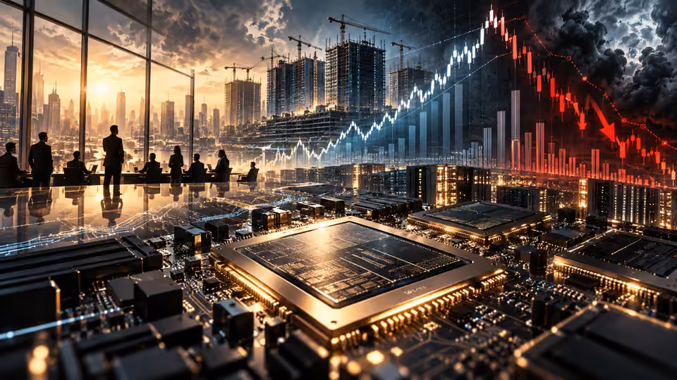 Conceptual editorial illustration related to Why AI Stocks Can Fall When Treasury Yields Rise: A Practical Investor Guide; not a photograph of a real-time event.